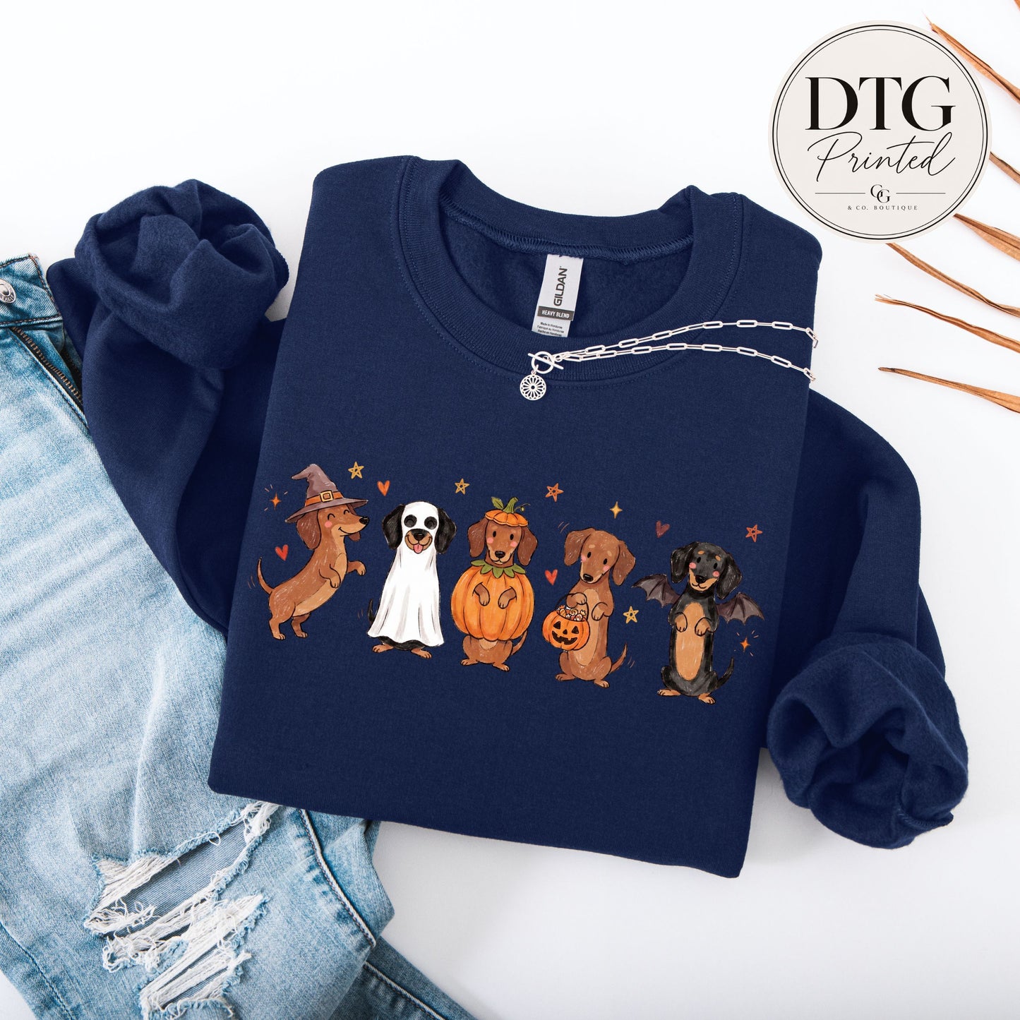Halloween Dachshund Trick or Treat Sweatshirt