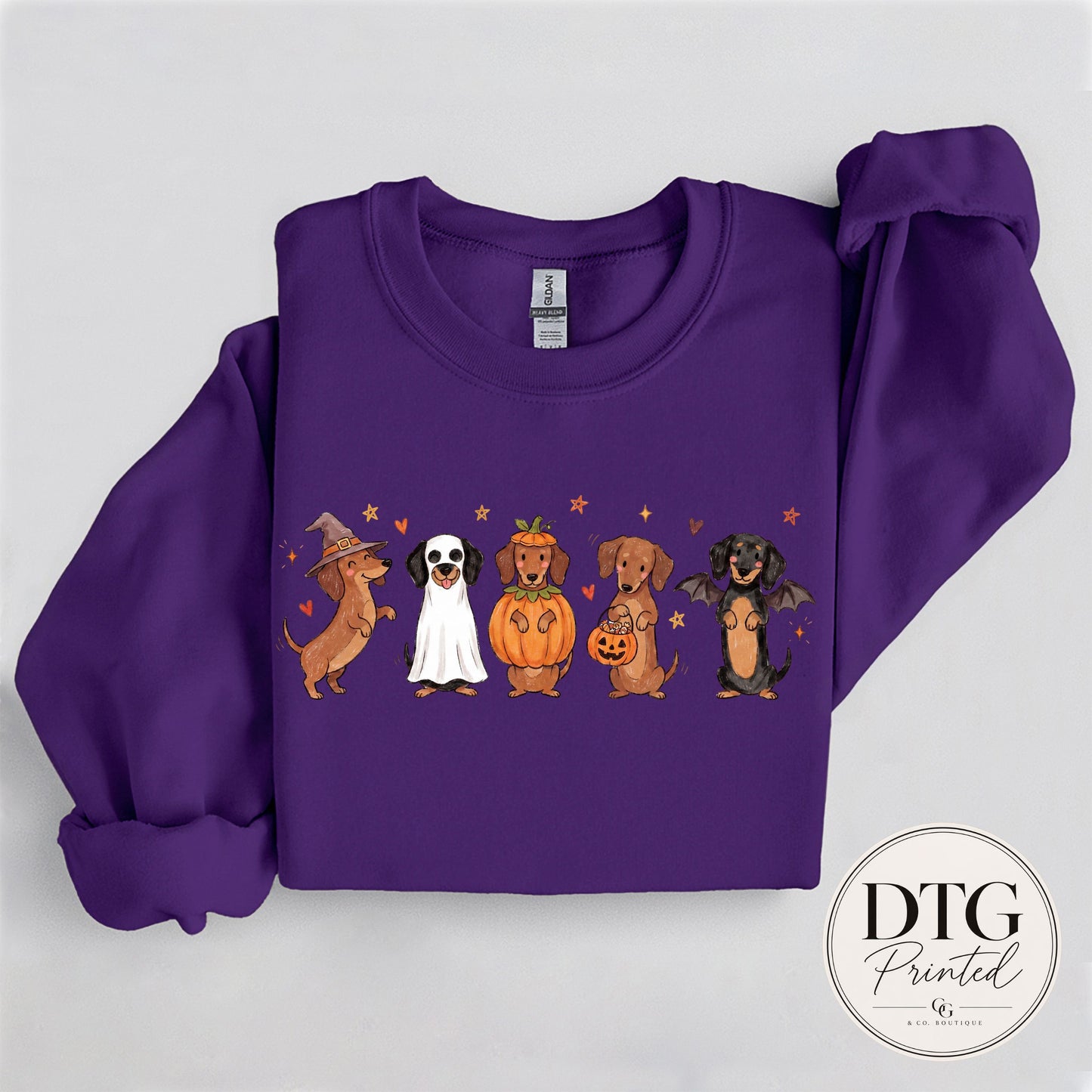 Halloween Dachshund Trick or Treat Sweatshirt