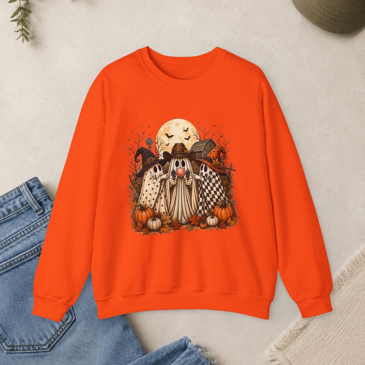 Haunted Ghosts Graphic Sweatshirt
