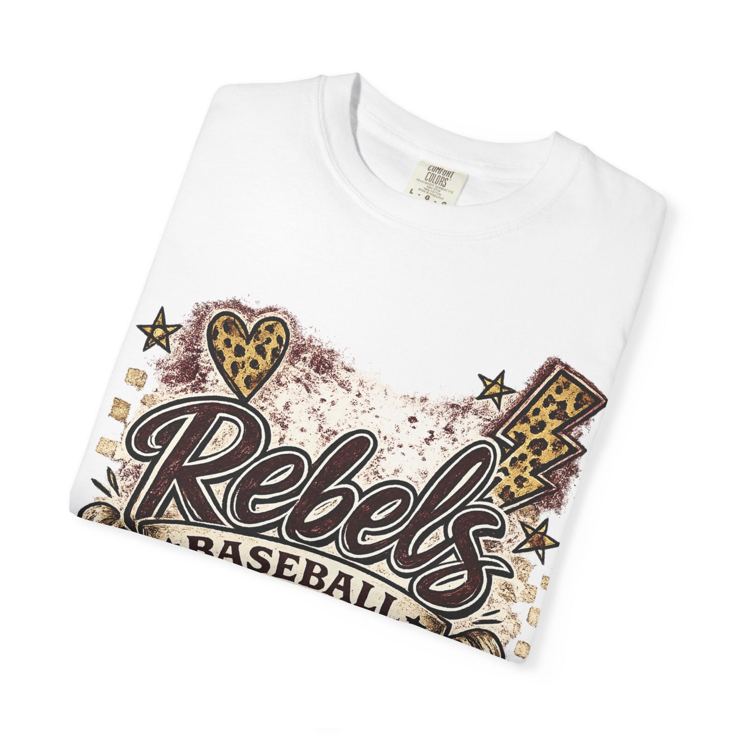 Vintage Rebels Baseball Graphic Tee