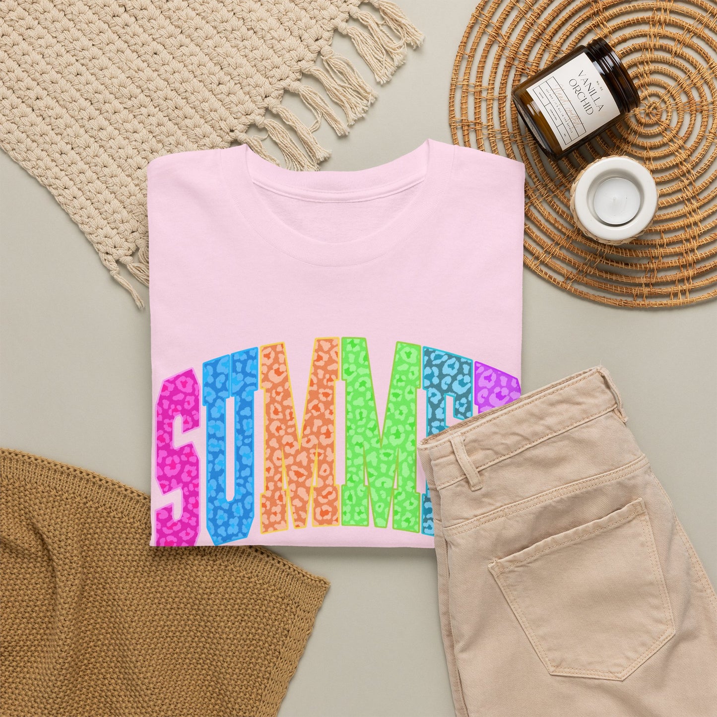 Summer Vibes Rainbow Tee