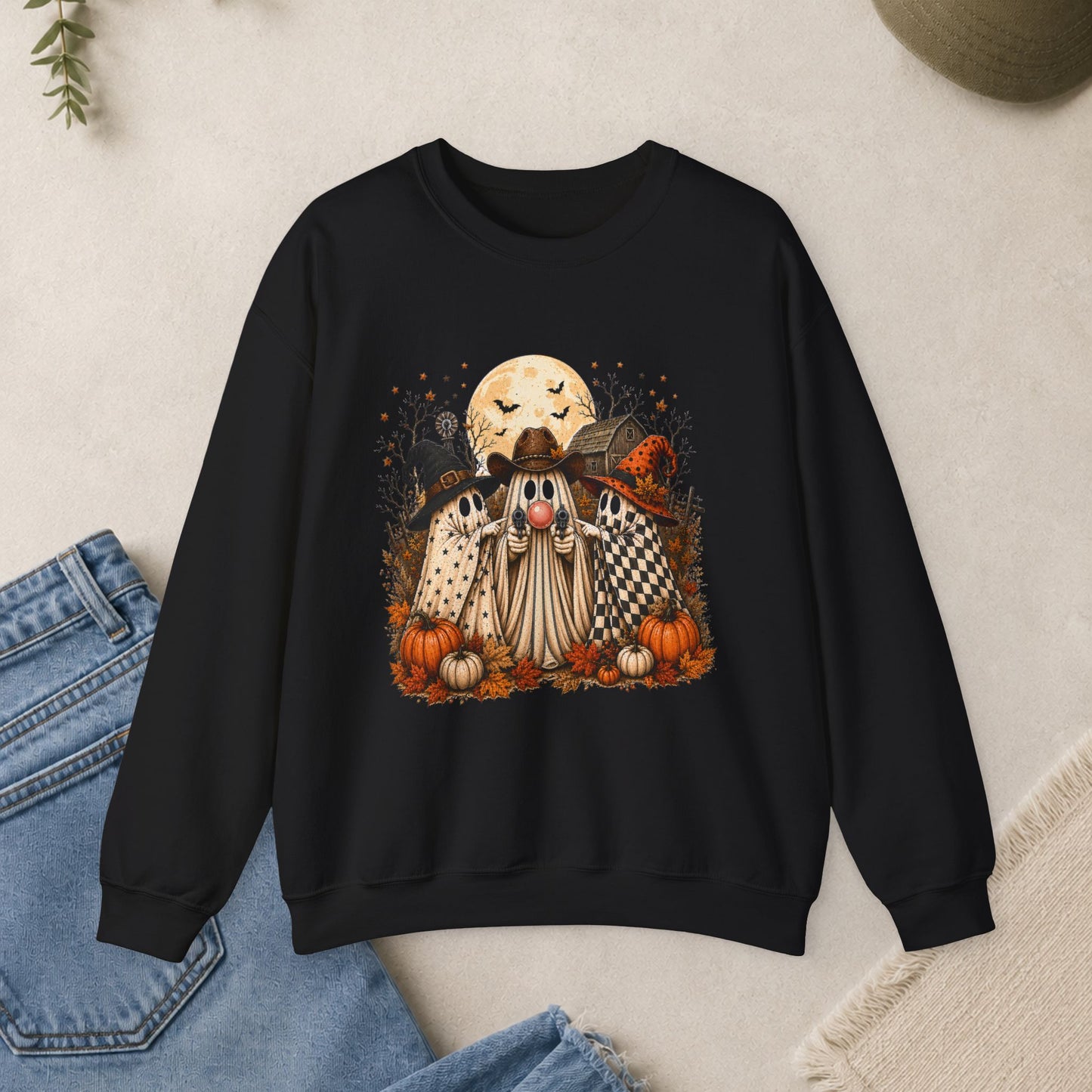 Haunted Ghosts Graphic Sweatshirt