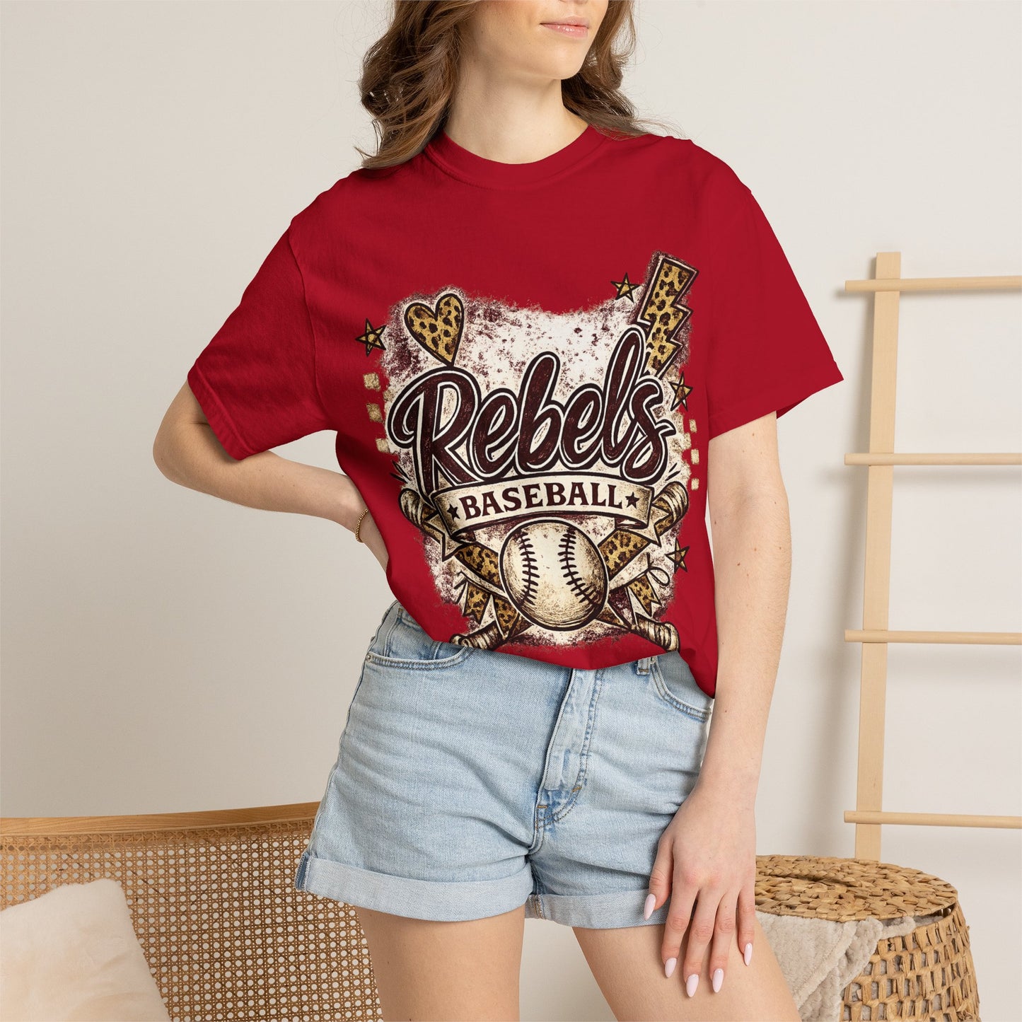 Vintage Rebels Baseball Graphic Tee