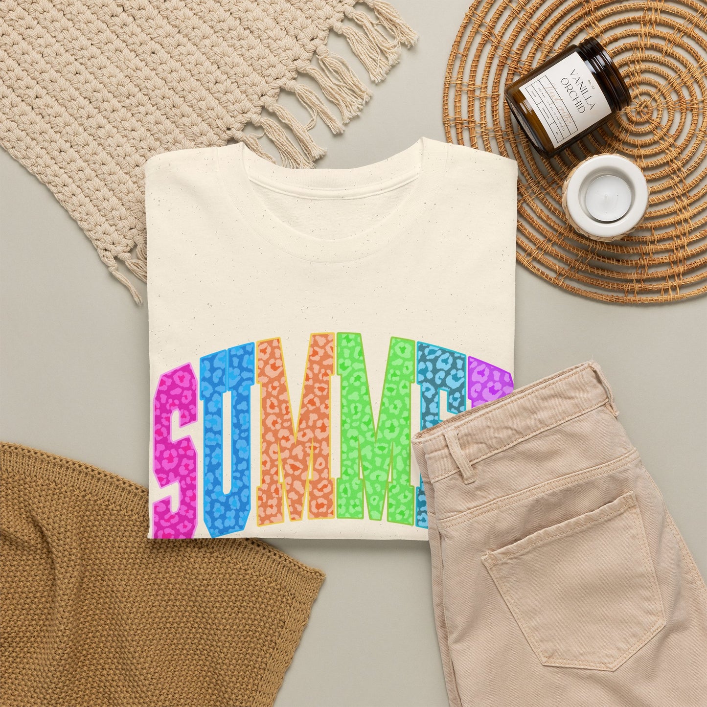 Summer Vibes Rainbow Tee