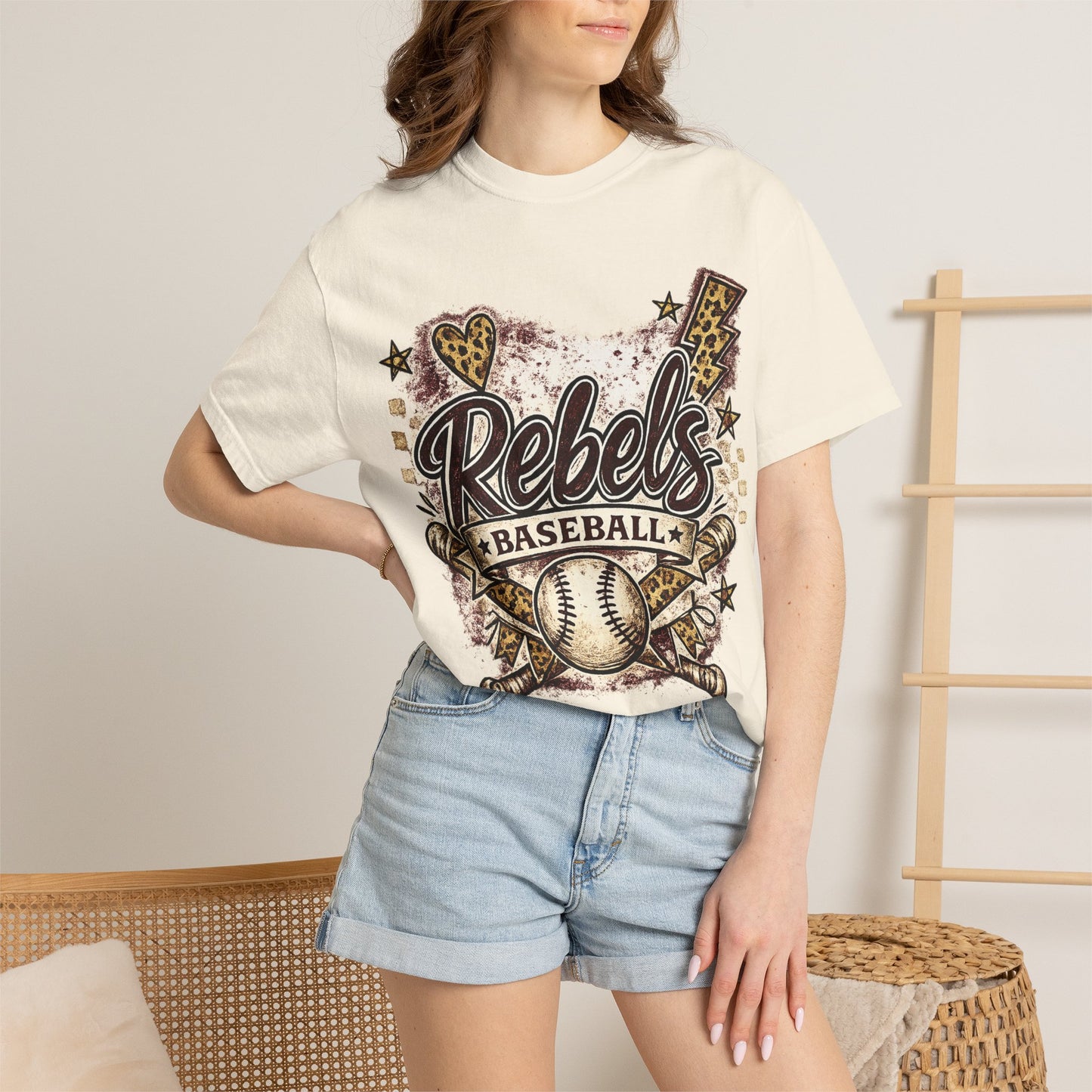 Vintage Rebels Baseball Graphic Tee
