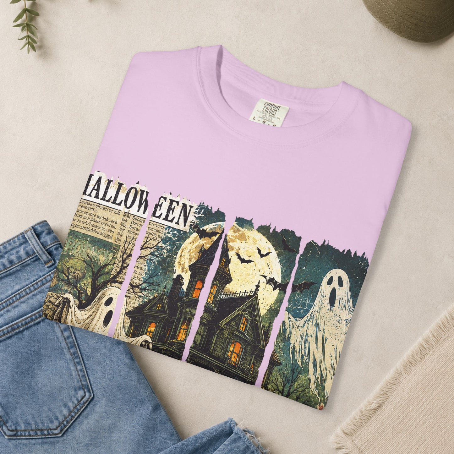 Spooky Season Halloween ghosts, haunted house T-Shirt
