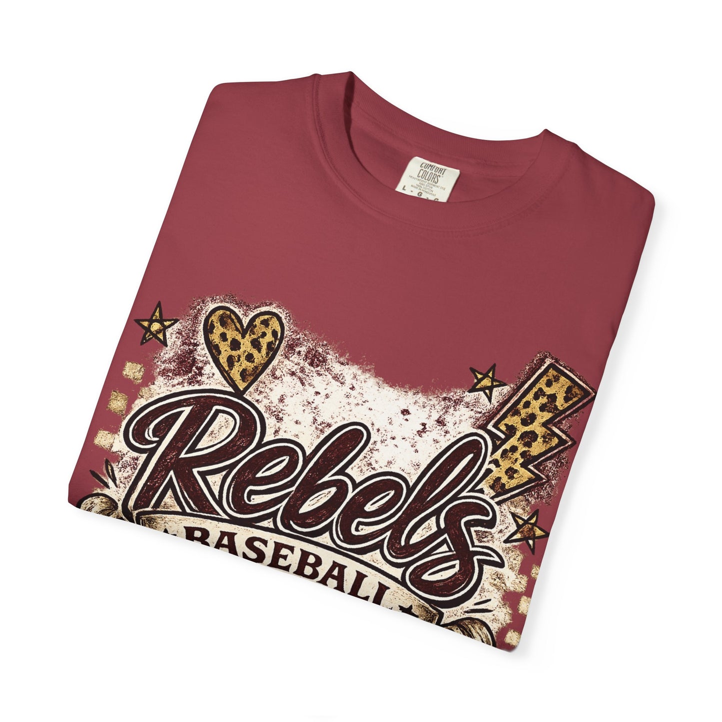 Vintage Rebels Baseball Graphic Tee