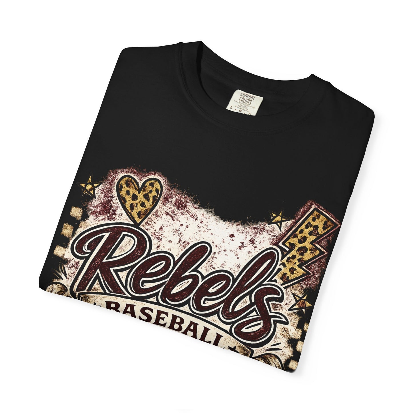 Vintage Rebels Baseball Graphic Tee