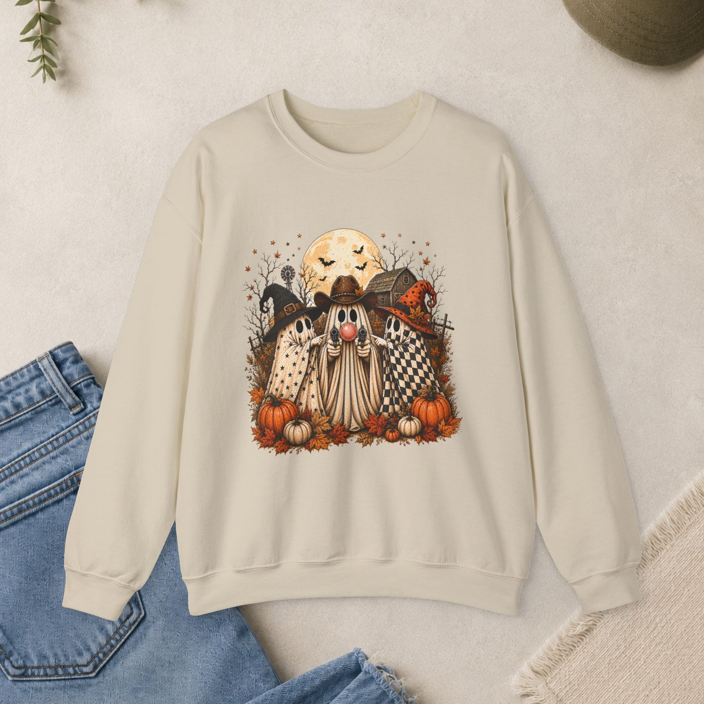 Haunted Ghosts Graphic Sweatshirt