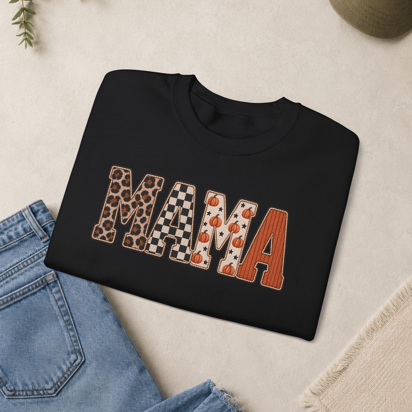 MAMA Lettered Pattern sweatshirt