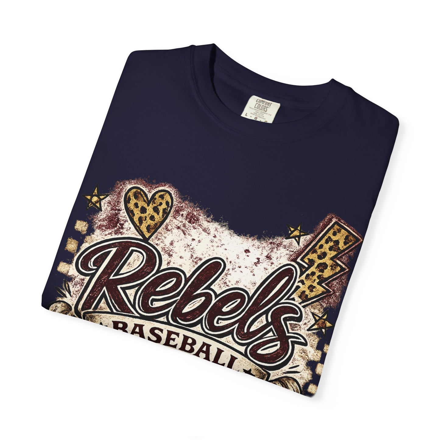 Vintage Rebels Baseball Graphic Tee