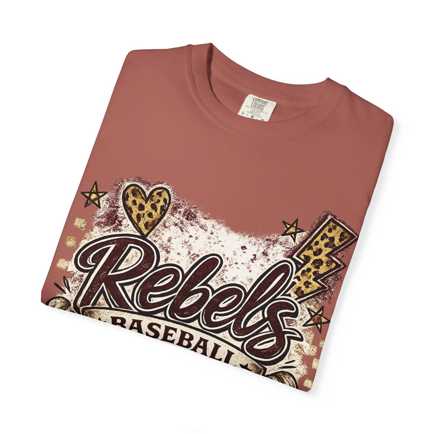 Vintage Rebels Baseball Graphic Tee