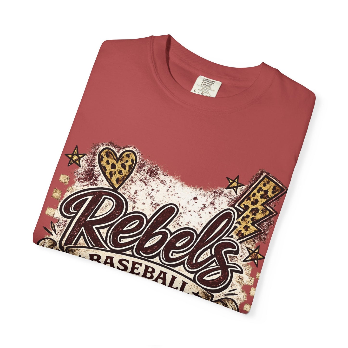 Vintage Rebels Baseball Graphic Tee